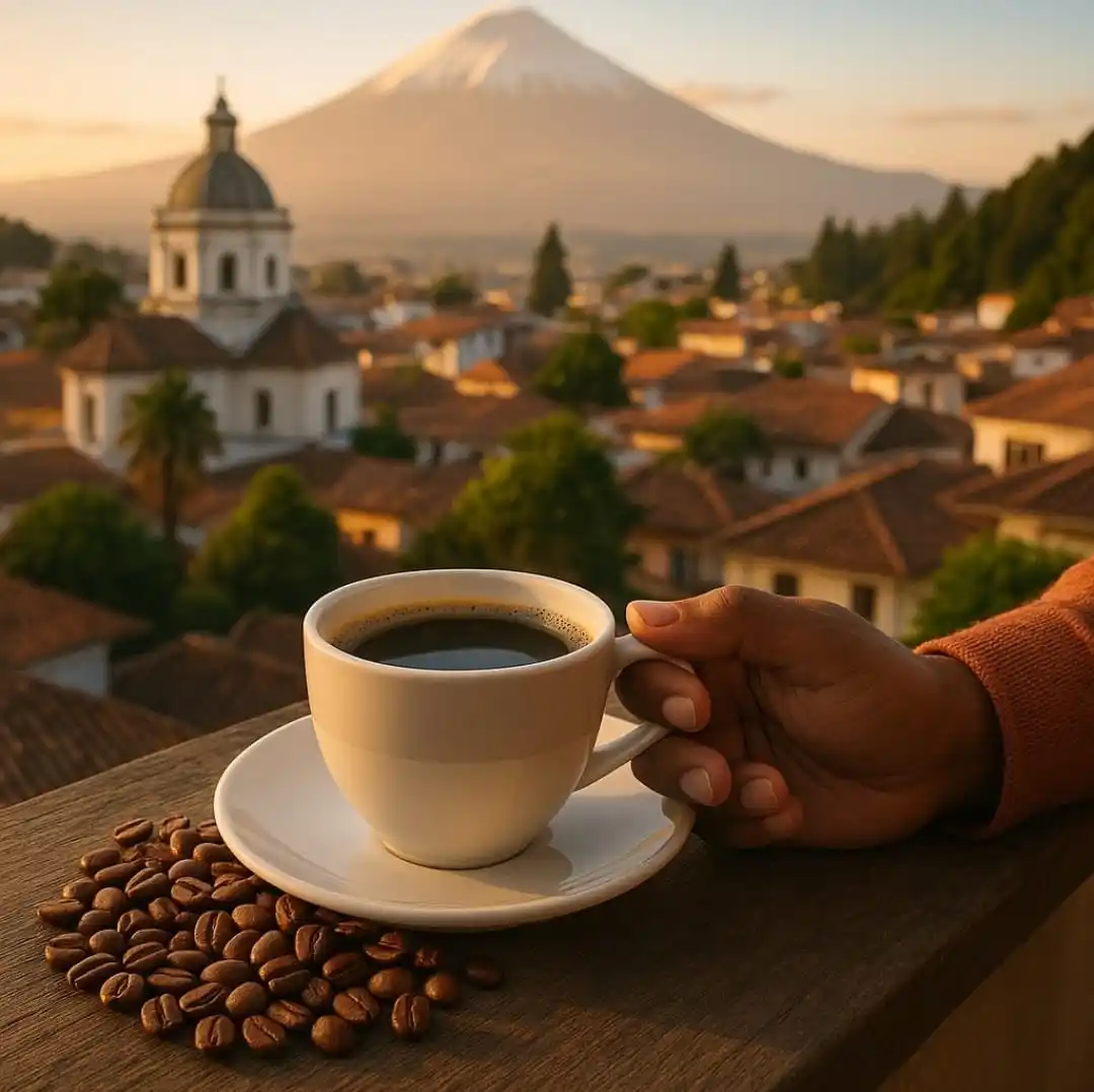 Image from Ministerio de Agricultura y Ganadería: 🌤️ Iniciamos el día con una deliciosa taza de café ecuatoriano ☕  📢 ...