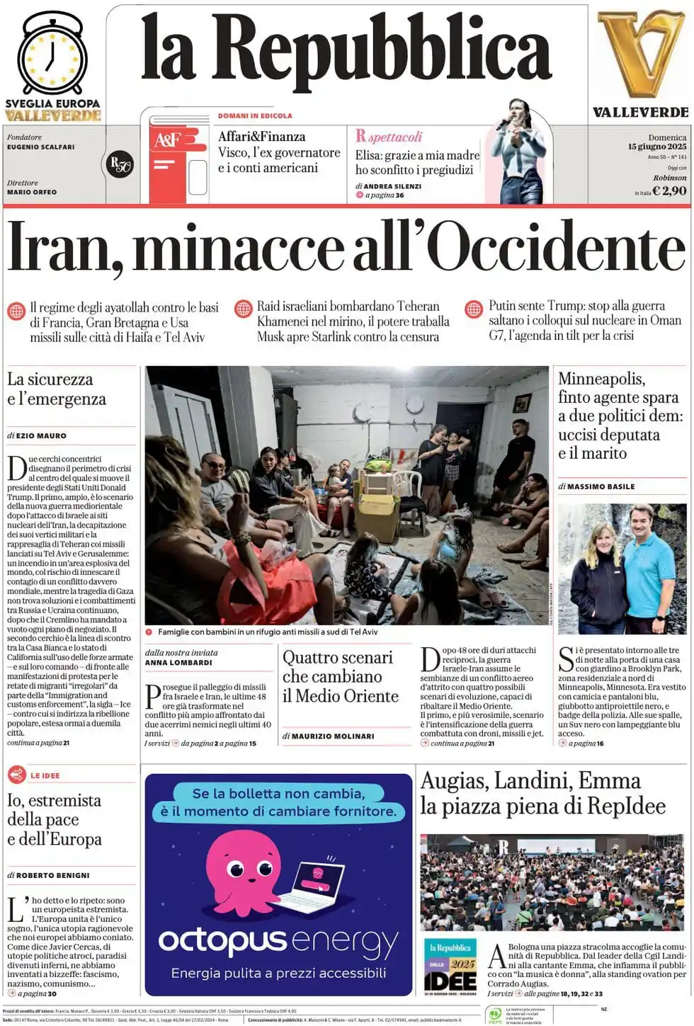 Image from Notícias - Política Internacional: *Irã ameaça o Ocidente* / Minneapolis - falso agente dispara contra do...