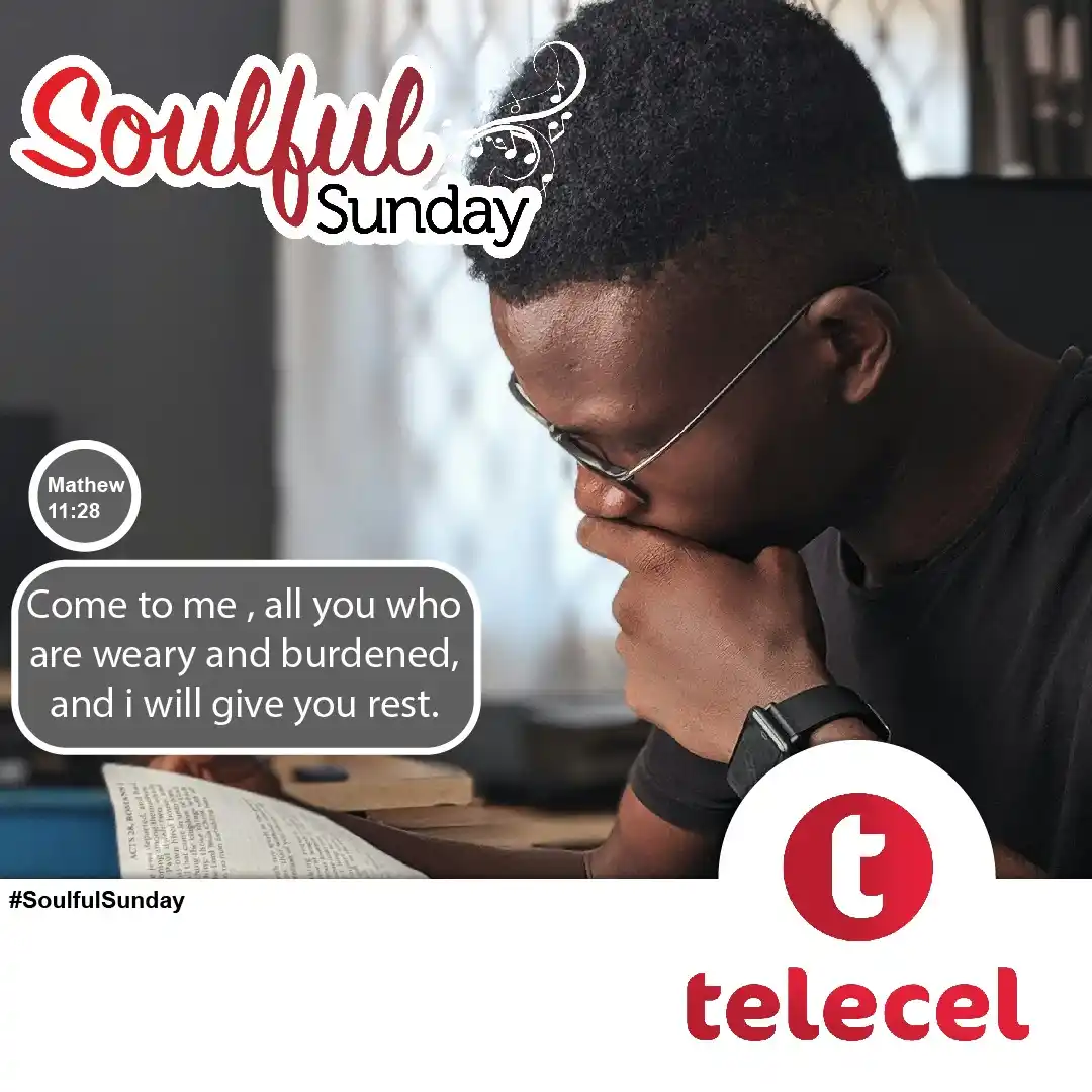 Image from Telecel Zimbabwe: It's Soulful Sunday with Telecel, keep the faith and have a blessed da...