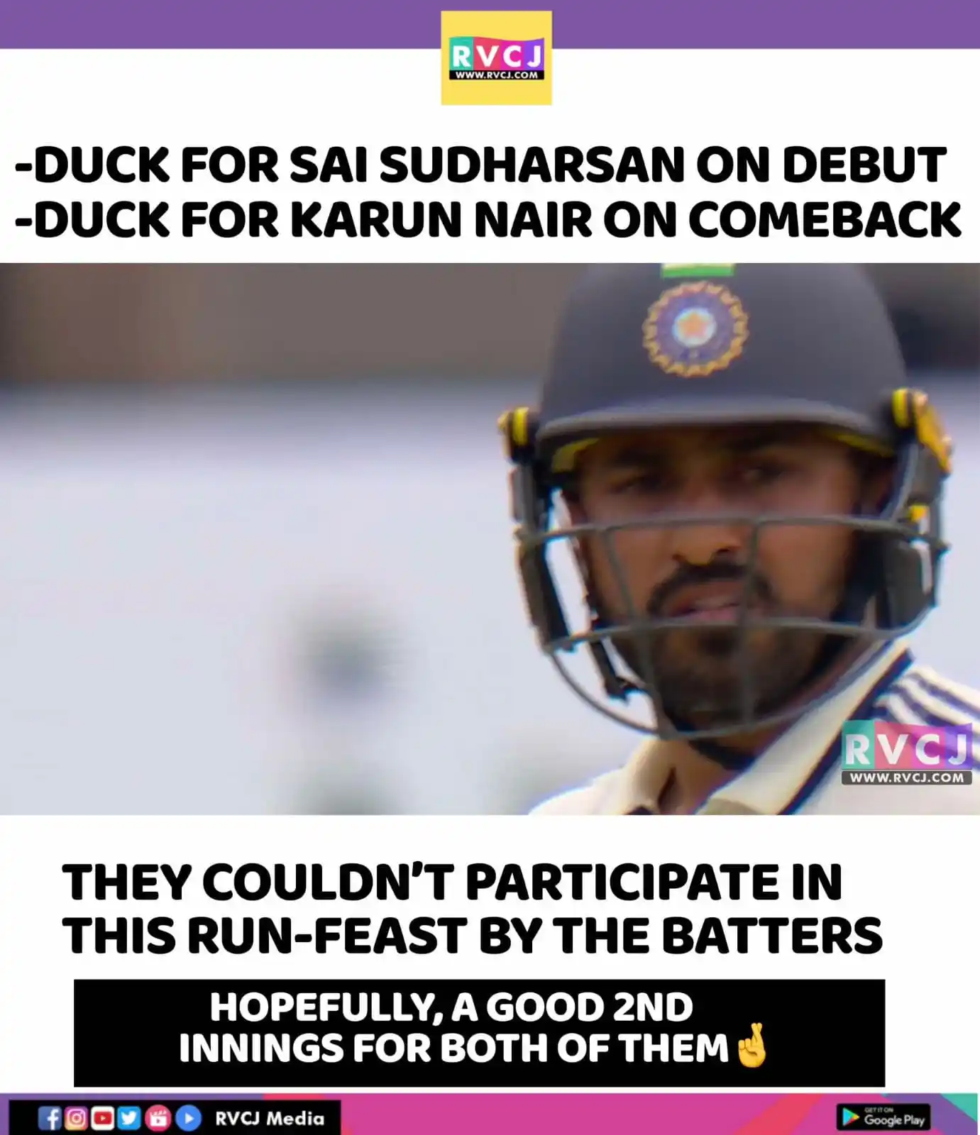 Image from RVCJ Media: Karun Departs On Duck 🦆...
