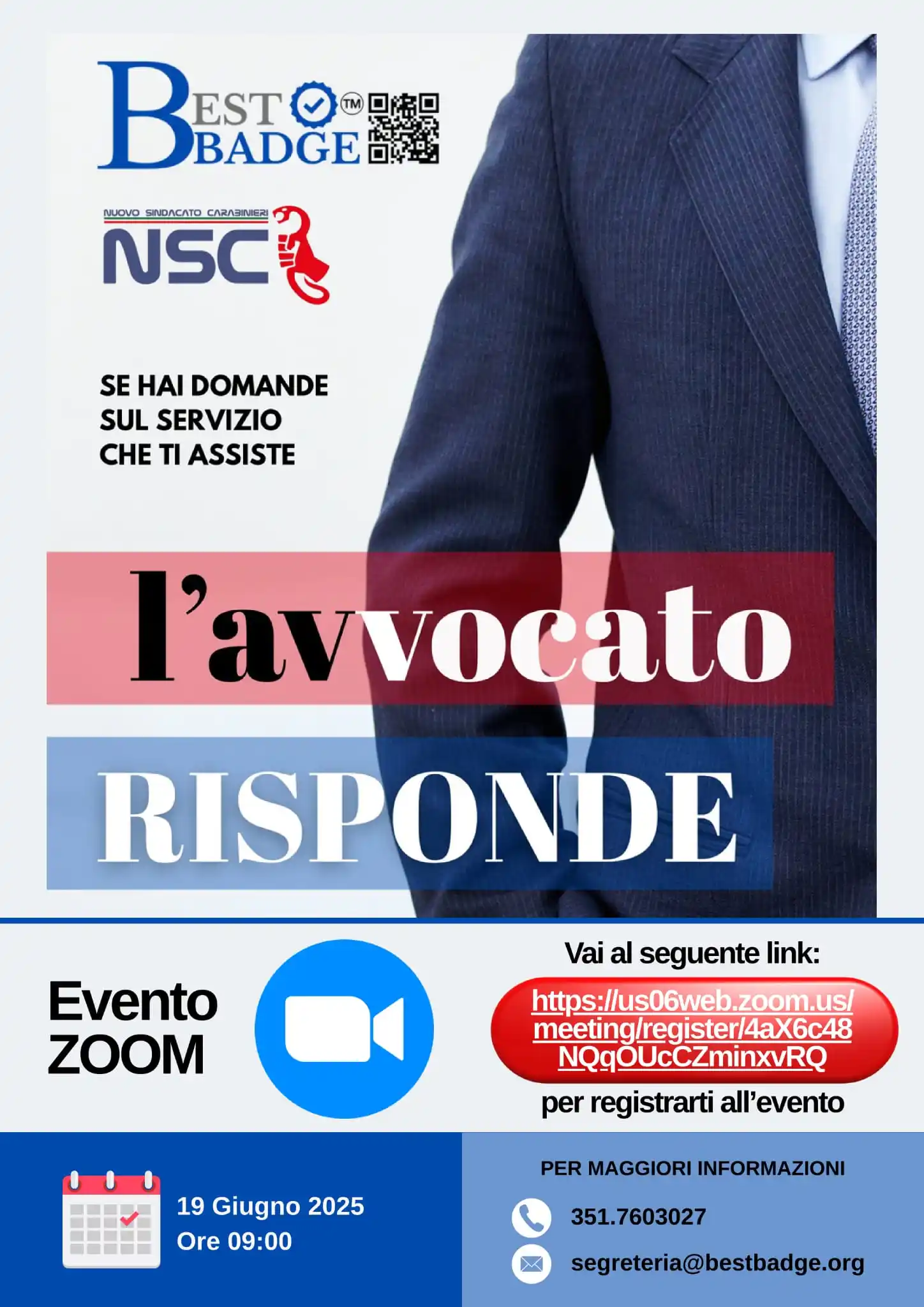Image from Nuovo Sindacato Carabinieri: ๐ข ๐'๐๐ฉ๐ฉ๐ข๐๐๐ง๐ข ๐ฅ๐๐ฆ๐ฃ๐ข๐ก๐๐ 1ยฐ appuntamento ๐๏ธ 19.06.20...