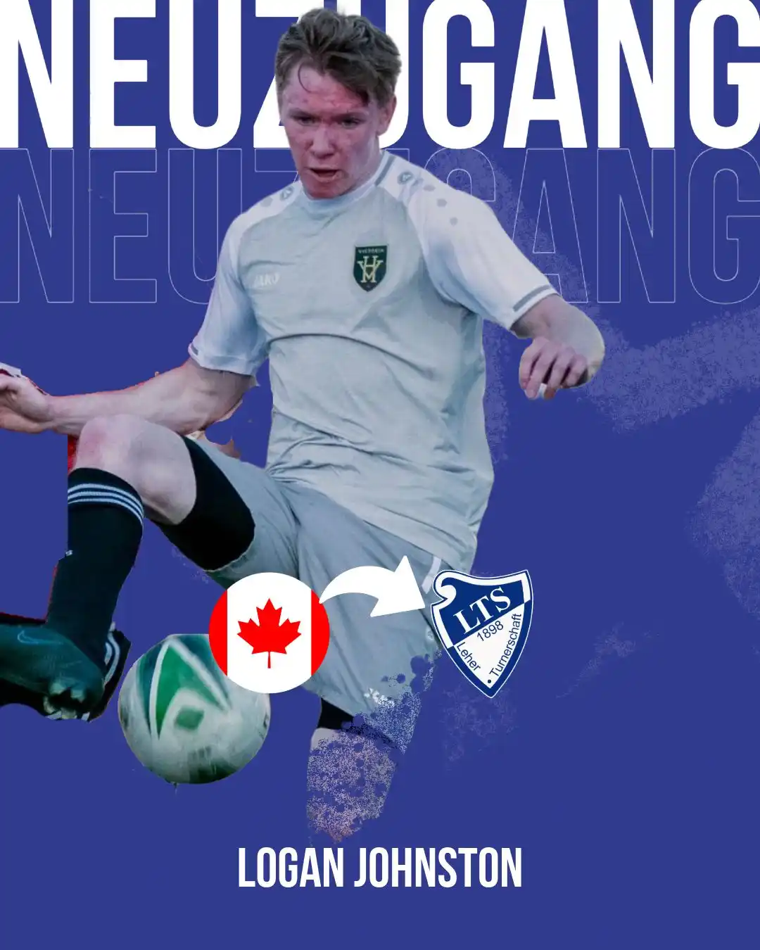 Image from LTS Bremerhaven : *Logan Johnston fliegt in den Park!* ✈️⚽  Im wahrsten Sinne des Wortes...