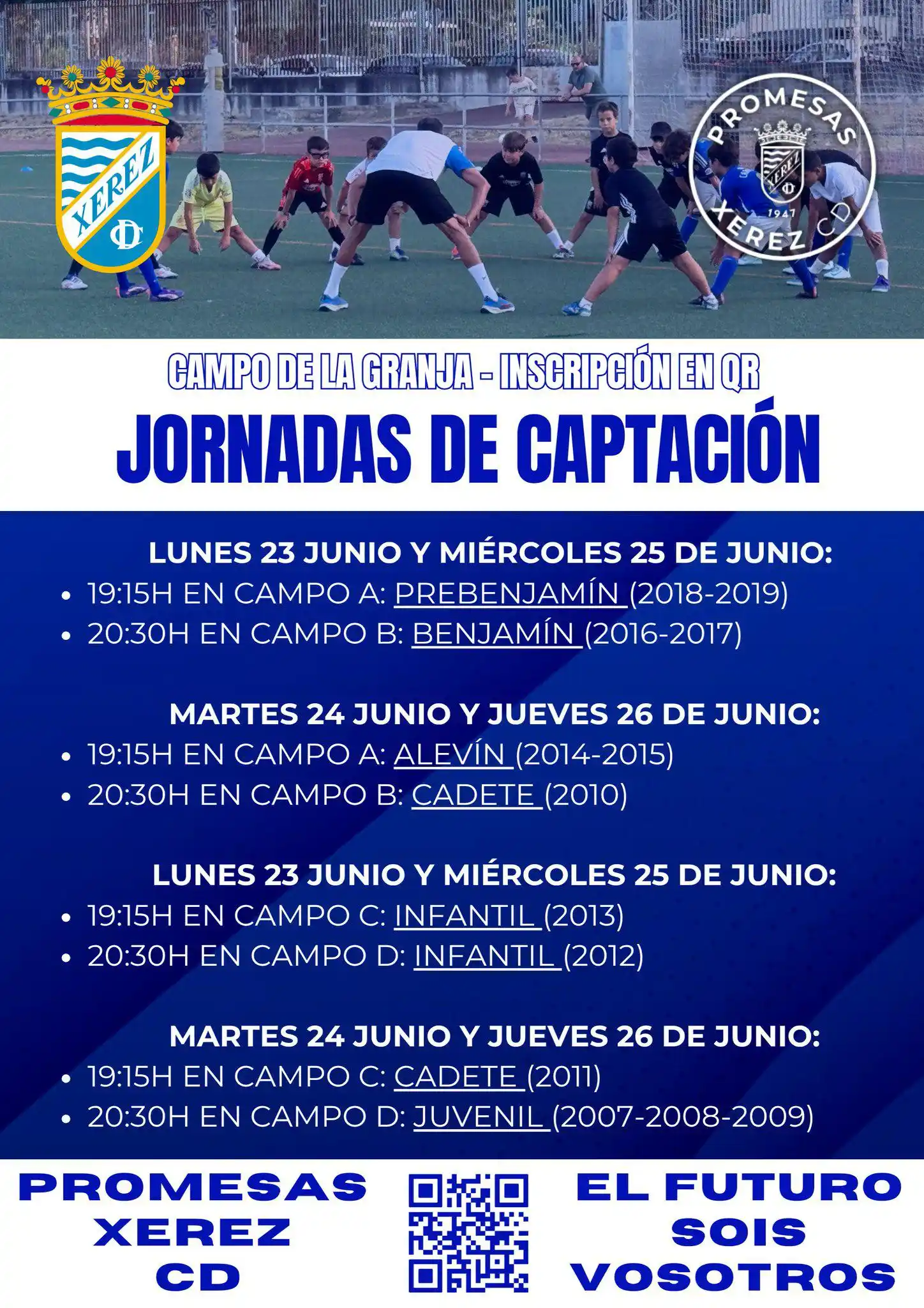 Image from Xerez Club Deportivo: 🔥 ¡Más de 2⃣0⃣0⃣ niños en las primeras jornadas de captación! ⚽️ Que...