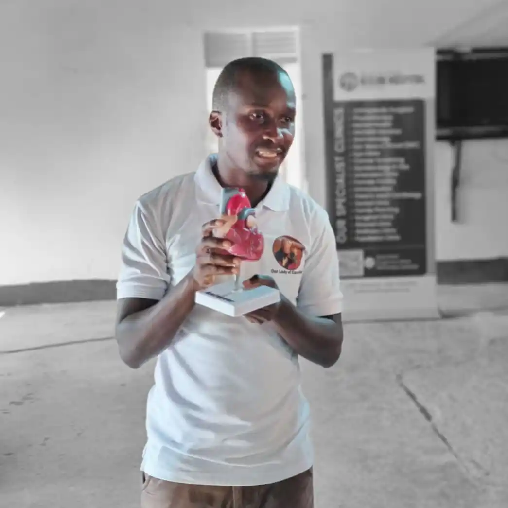 Image from Kisubi Hospital: *Meet Anthony Mbuga– Championing Heart Health Among Youth* ❤️🩹 Say ...