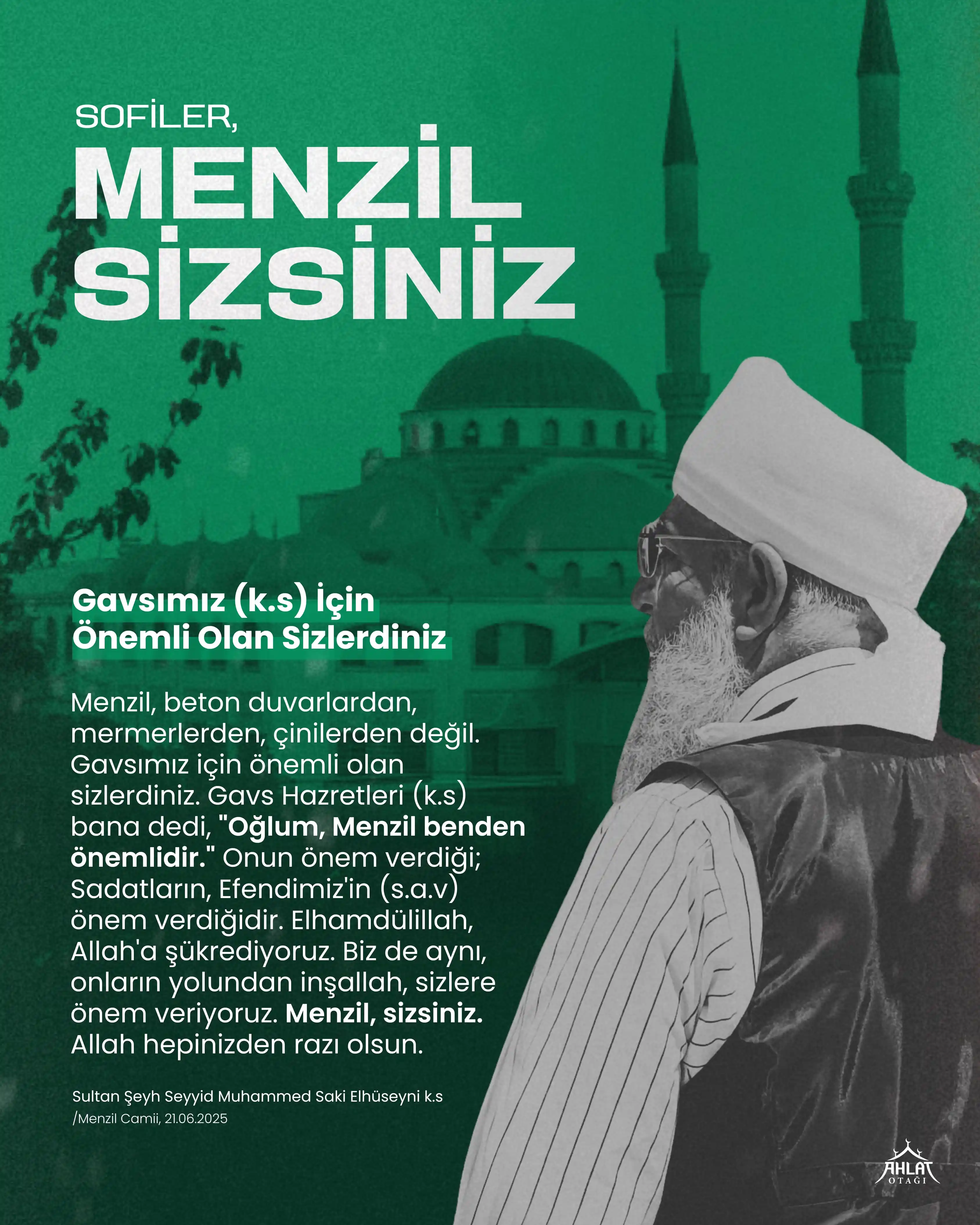 Image from Ahlat Otağı: *MENZİL SİZSİNİZ*  Menzil, beton duvarlardan, mermerlerden, çinilerden...