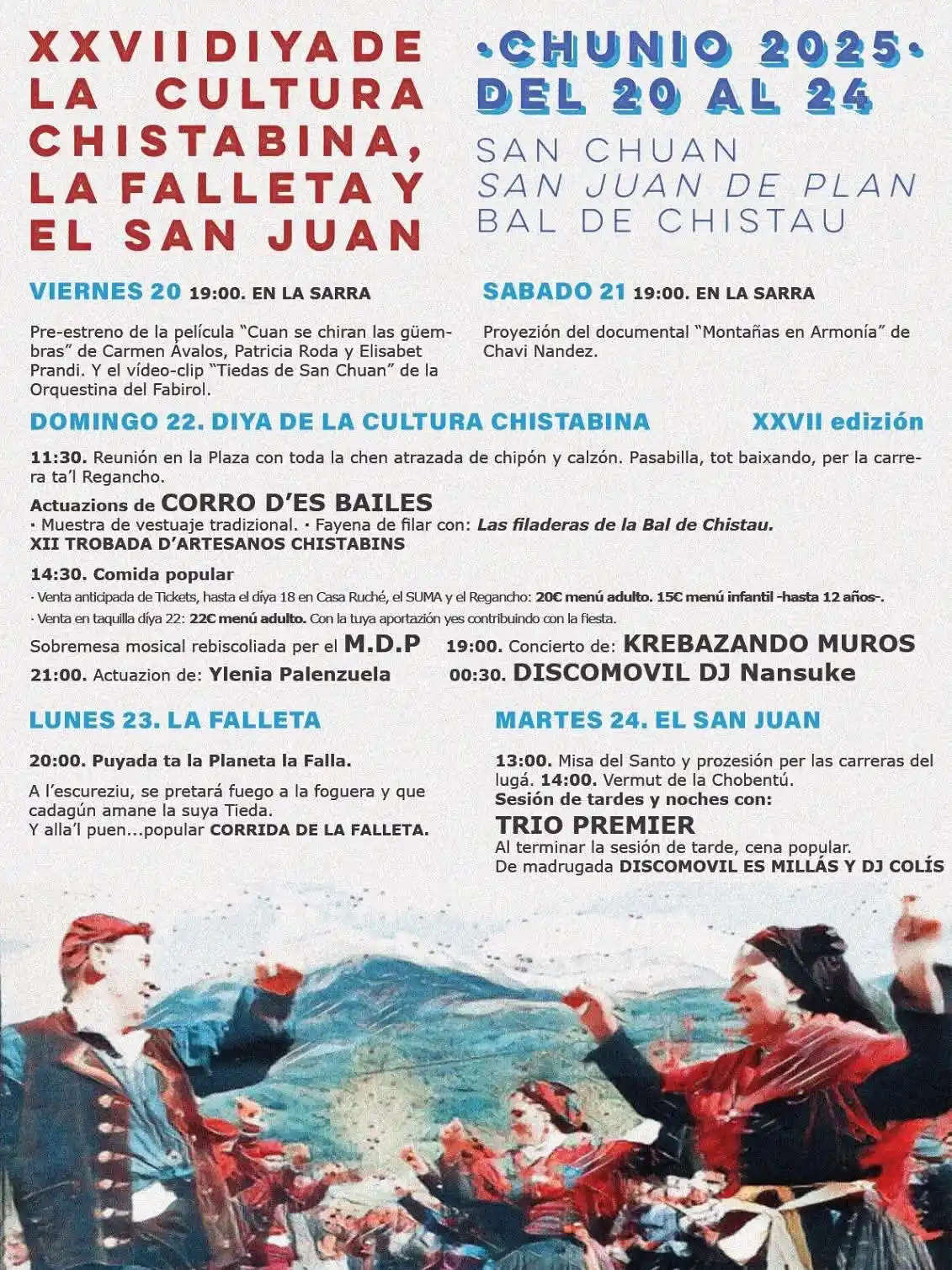 Image from Aragón ragonA: Muita autividat cultural en Chistau.  📍 *San Chuan de Plan* zelebra a...