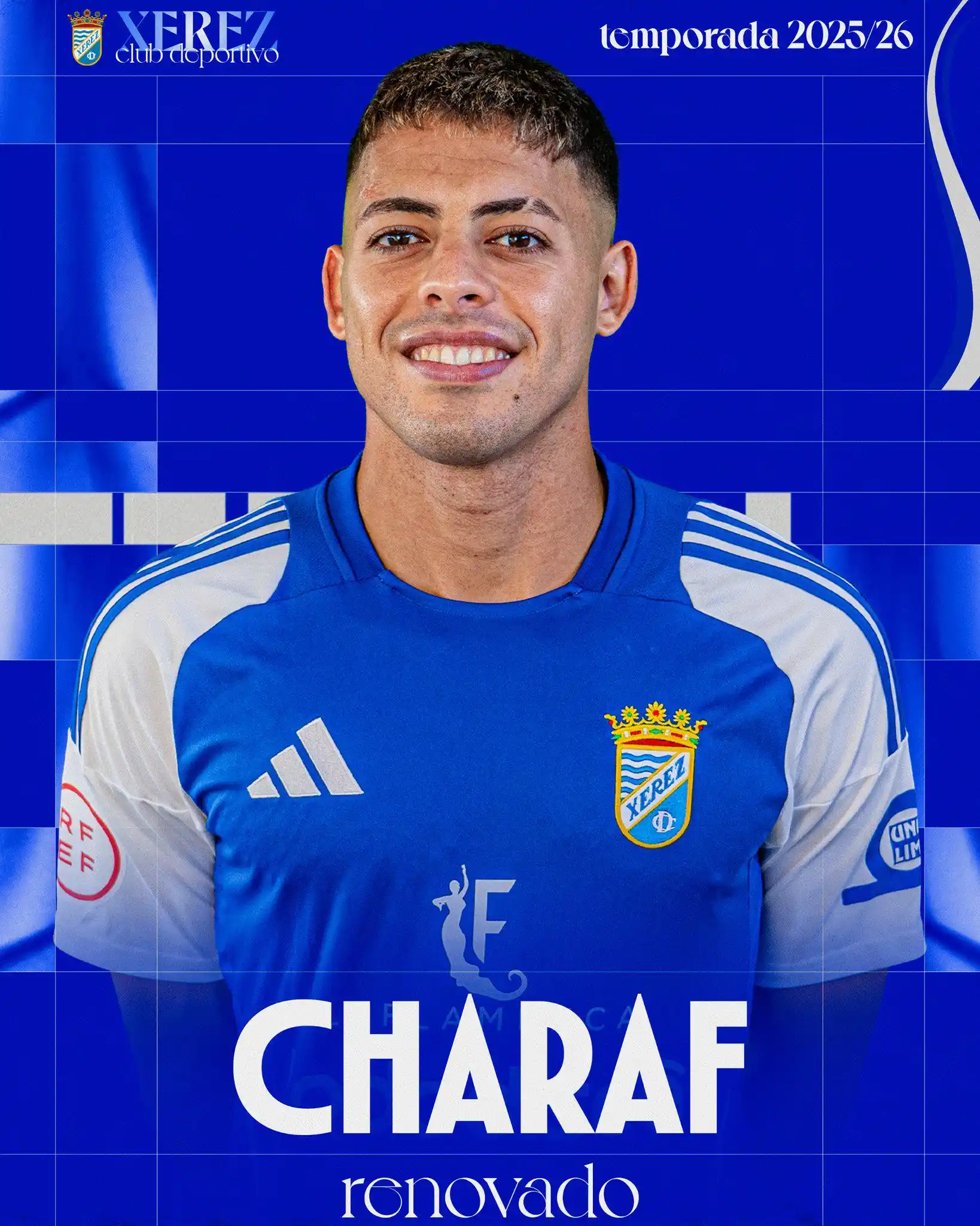 Image from Xerez Club Deportivo: 📢 𝗢𝗙𝗜𝗖𝗜𝗔𝗟 | Charafts amplía su vinculación con el Xerez.  ⚽️ E...