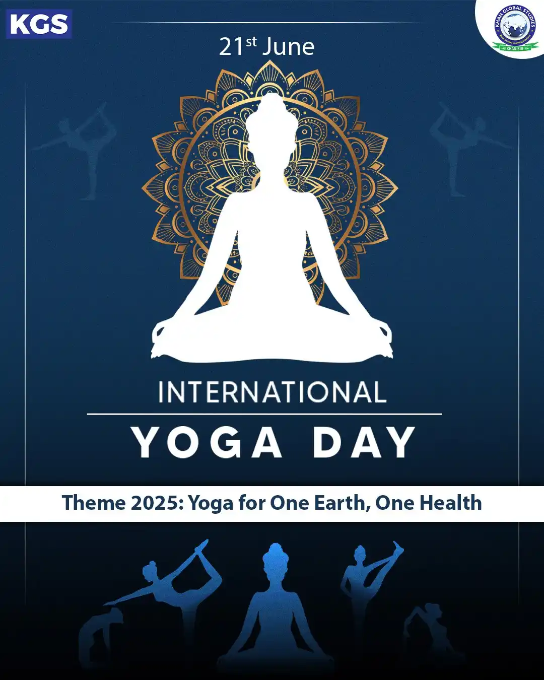 Image from Khan Global Studies: On this International Yoga Day, let’s commit to nurturing a healthy bo...