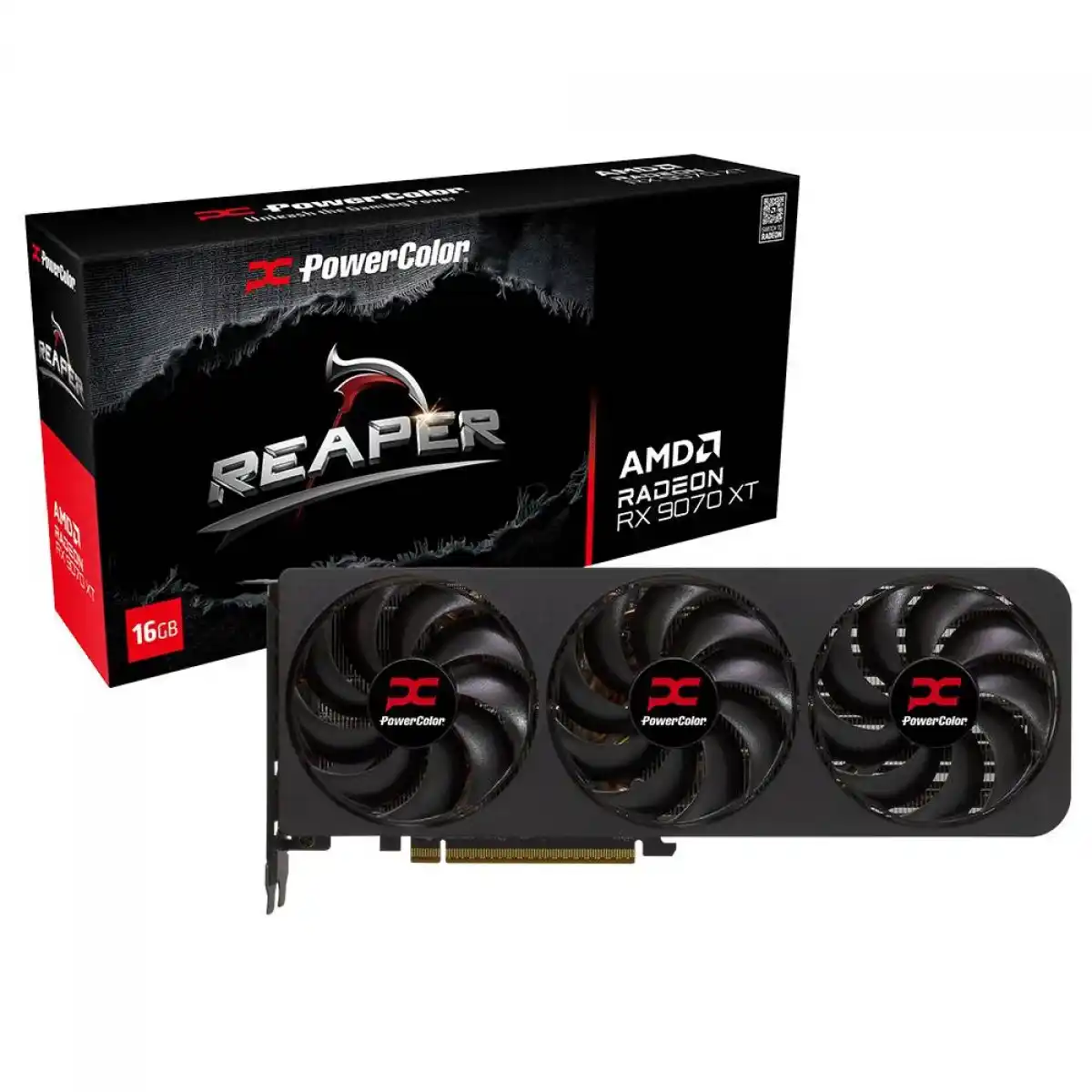 Image from Promotom: Placa de Vídeo PowerColor AMD Radeon RX 9070 XT Reaper, 16GB, GDDR6, F...