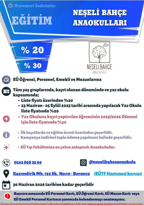 Ege Üniversitesi Kurumsal İndirimler post