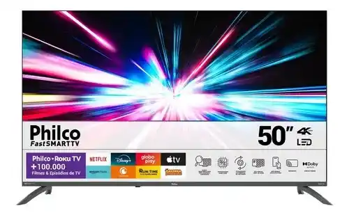 Image from Promotom: Smart TV 50” Philco PTV50VA4REGB Roku TV LED Dolby Audio R$ 1511 -CUP...