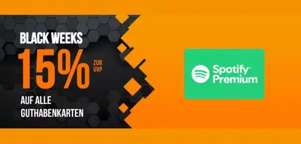 Image from Schnäppchenfuchs: *Spotify Karten 15% günstiger - werbefrei, im offline Modus nutzbar* ...