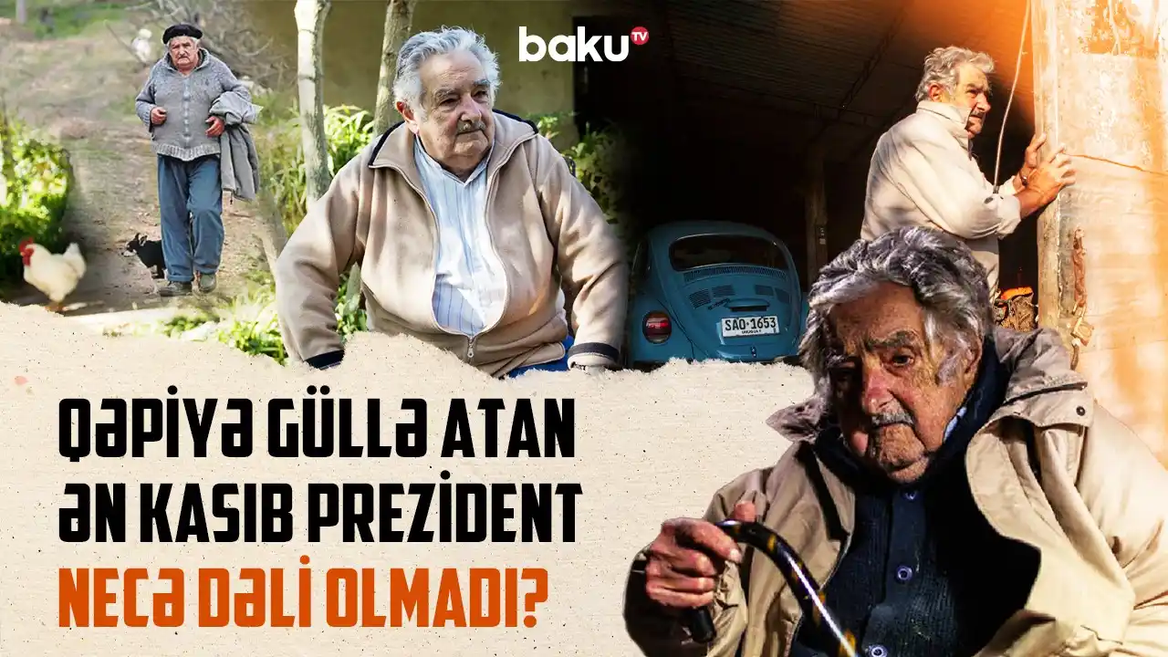 Image from BAKU TV: *Tarixə düşən adam: Dünyanın ən kasıb prezidenti niyə 4 dəfə həbs olun...