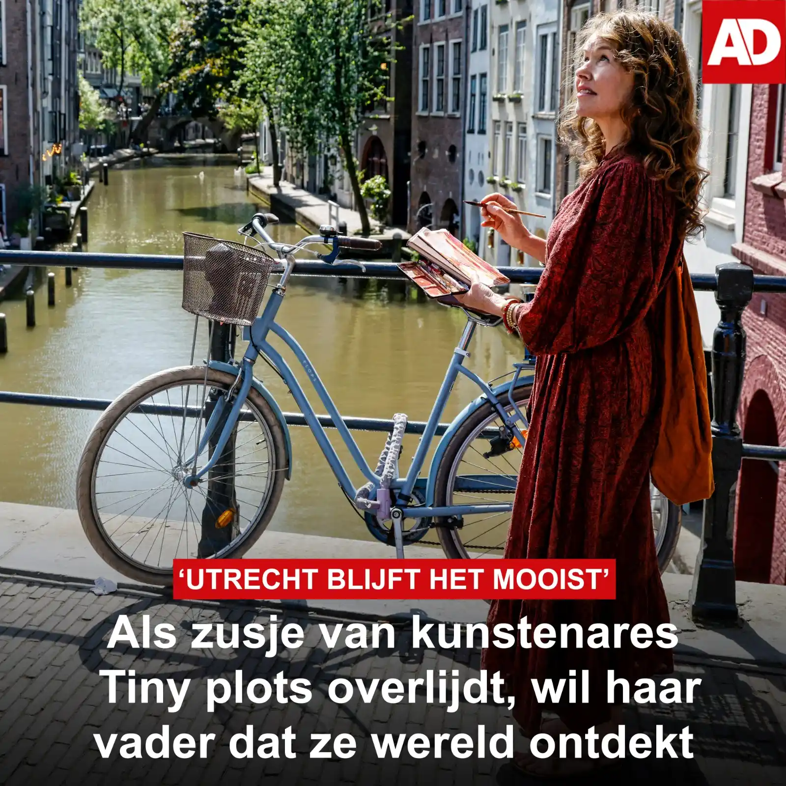 Image from AD Utrecht: *Tiny de Vries* (nu 56) leidt een onbezorgd leven, tot op haar zestien...