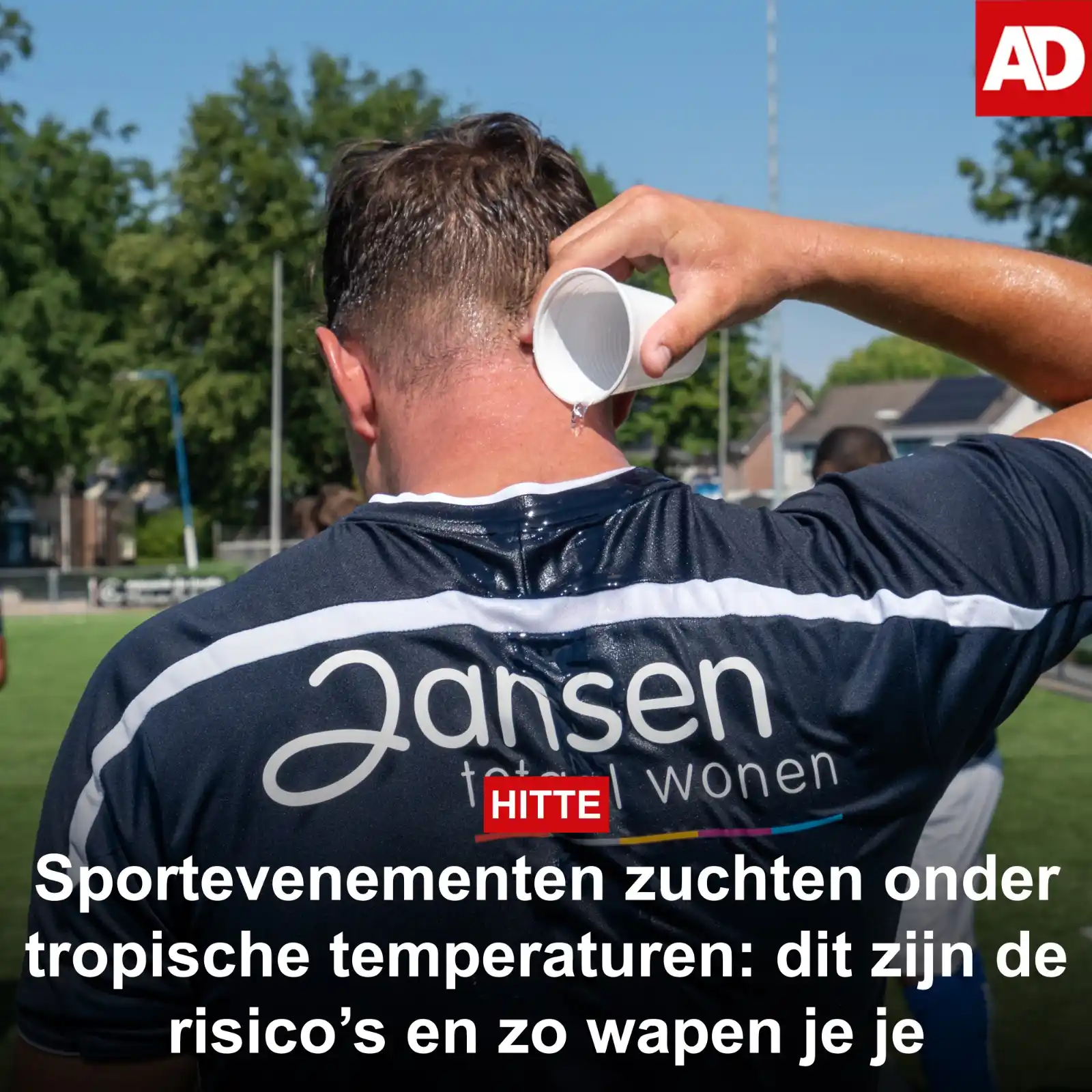 Image from AD Utrecht: Voetballen of hardlopen in de brandende zon met 30 graden: PVCV en Afa...