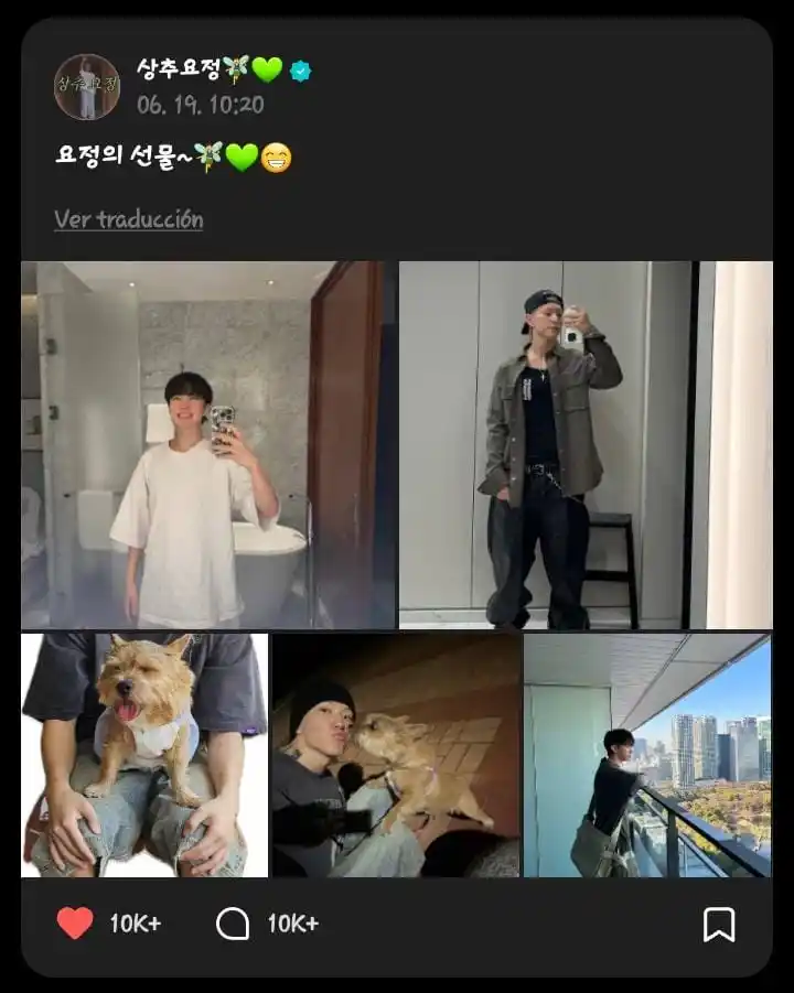 Image from PI CHEOLI LABELS | 𐙚 SEVENTEEN INFO: 🌟 *🐯* | *WEVERSE* `# HOSHI` [25/06/19]  🐯: Regalo de hada~🧚‍♂️💚😁...