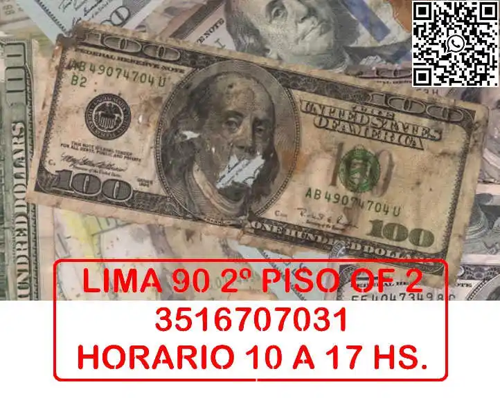 Image from Dolar en Cordoba - Lima 90, 📲3516707031: - *COMPRO Dolares en cualquier estado* -2% Cara Chica - -2% Cambio/Se...