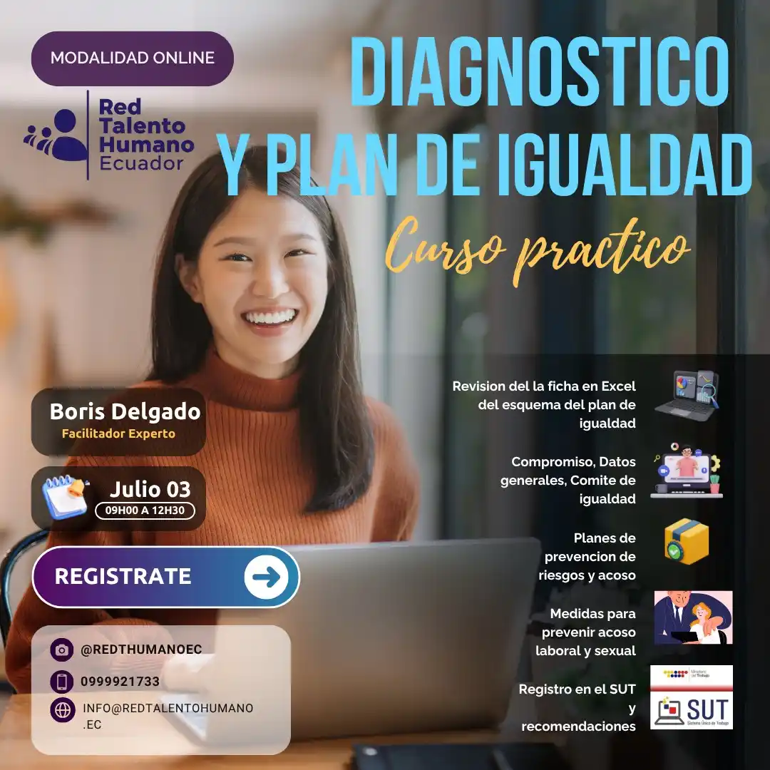 Image from Red de Talento Humano Del Ecuador: Diagnostico y Plan de igualdad segun ley violeta 2025 Recuerde que deb...
