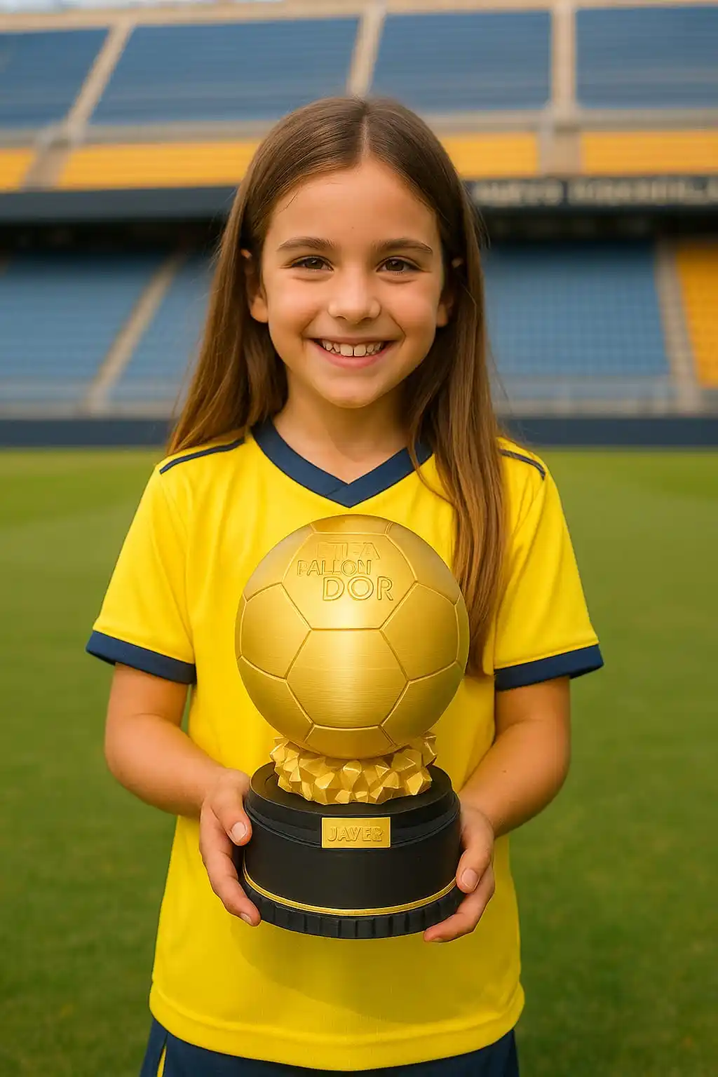 Image from Impresionante: 💥 ¡EL GOL DE ORO TIENE SU PROPIO TROFEO! Para esa jugadora o jugador ...
