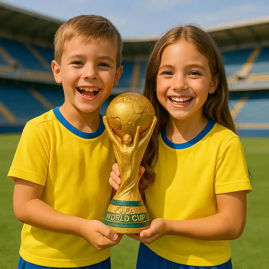 Image from Impresionante: 🏆 ¡El Mundial también se gana en casa! Haz que los peques levanten su...