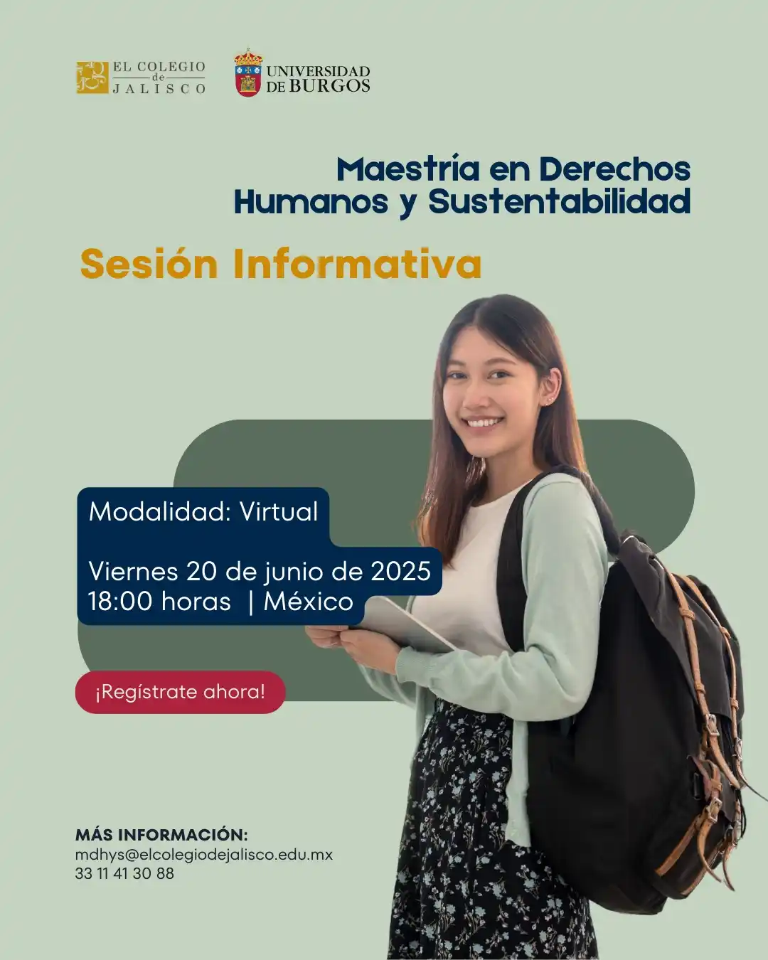 Image from El Colegio de Jalisco: ¿Estás interesada o interesado en formar parte de la Maestría en Derec...