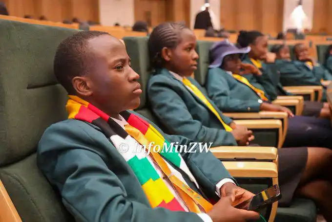 Image from 3Ktv Zimbabwe (Dstv Channel 293): H.E , President @edmnangagwa will officially open the 33rd Junior Parl...