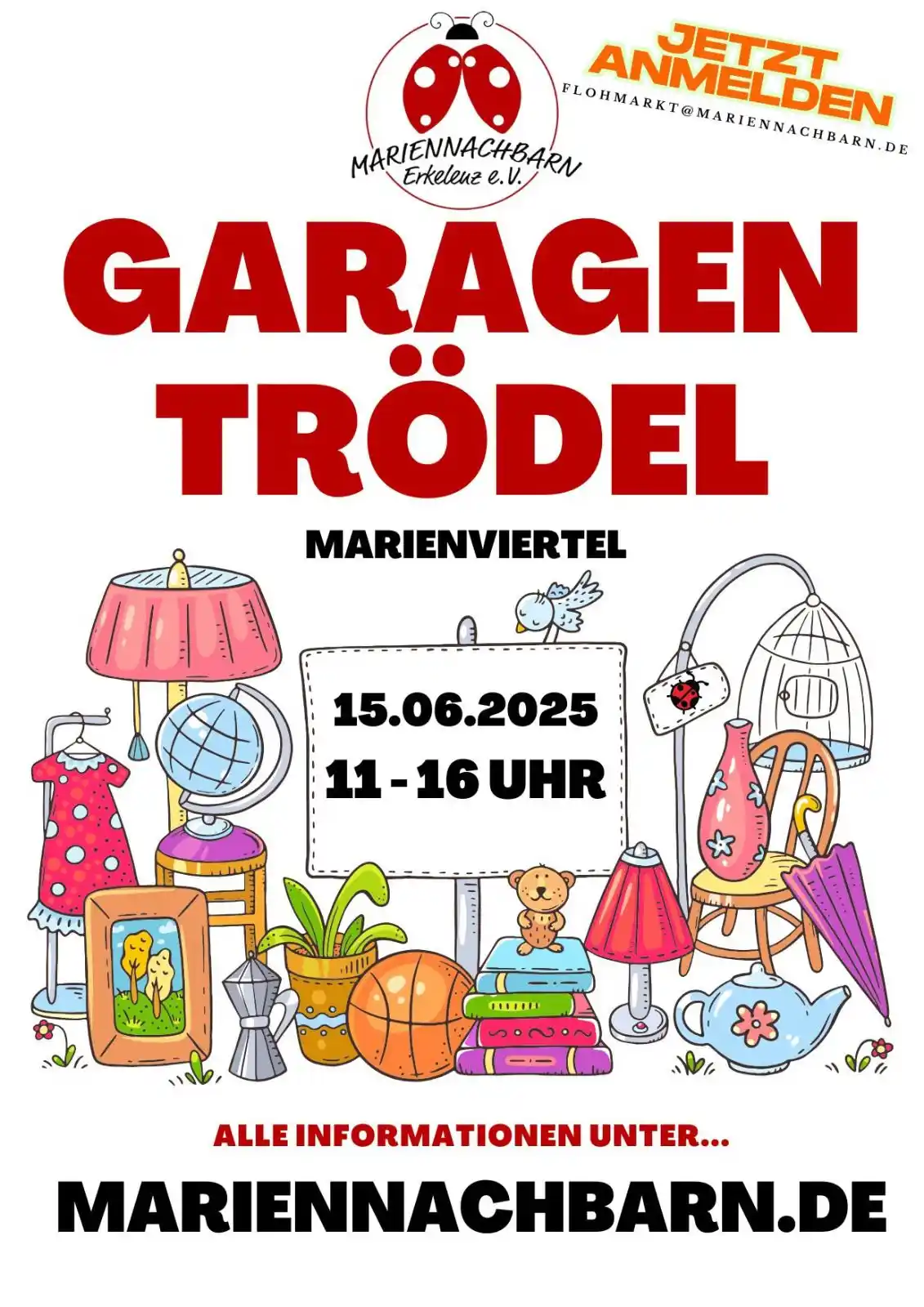 Image from Dein Erkelenz City-App: Heute wird im Marienviertel von 11 bis 16 Uhr wieder getrödelt 🐞 Bei ...