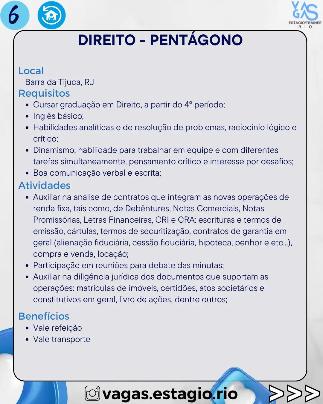 VETRio - Vagas De Estágio RJ E Trainee Brasil post