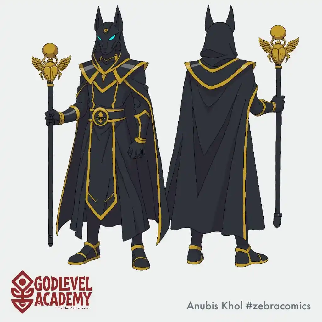 Image from Zebra Comics: 🌑 Meet Nubis – The Shroud Between Worlds Coming soon in Godlevel Acad...