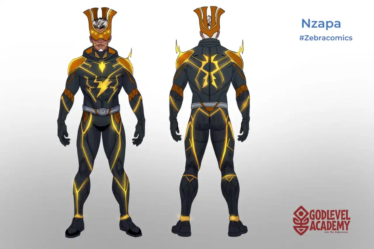 Image from Zebra Comics: ⚡️ Meet Nzapa – The Living Voltage Coming soon in Godlevel Academy, on...