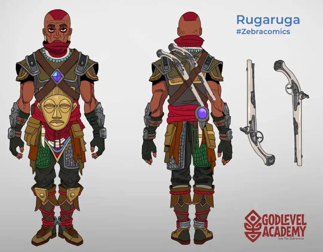 Image from Zebra Comics: 🔫 Meet Rugaruga – The God of Reckoning Coming soon in Godlevel Academ...