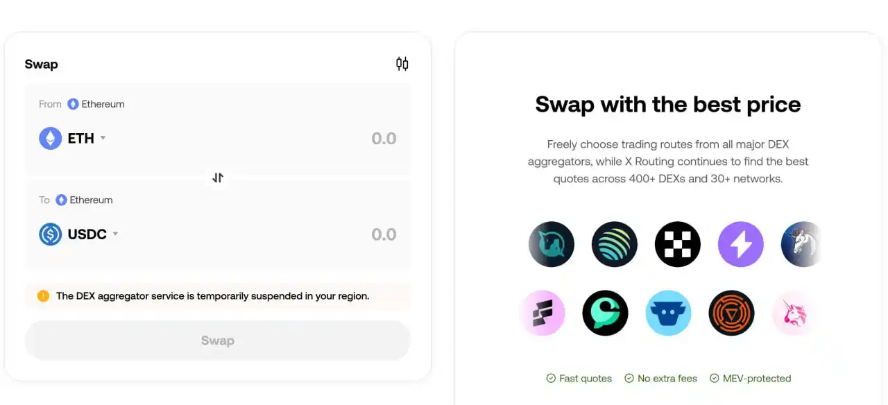 Image from Digital Apex Blockchain 📊🪙: 🦊 MetaMask integrates OKX: 500 DEXs and MEV protection OKX and Conse...