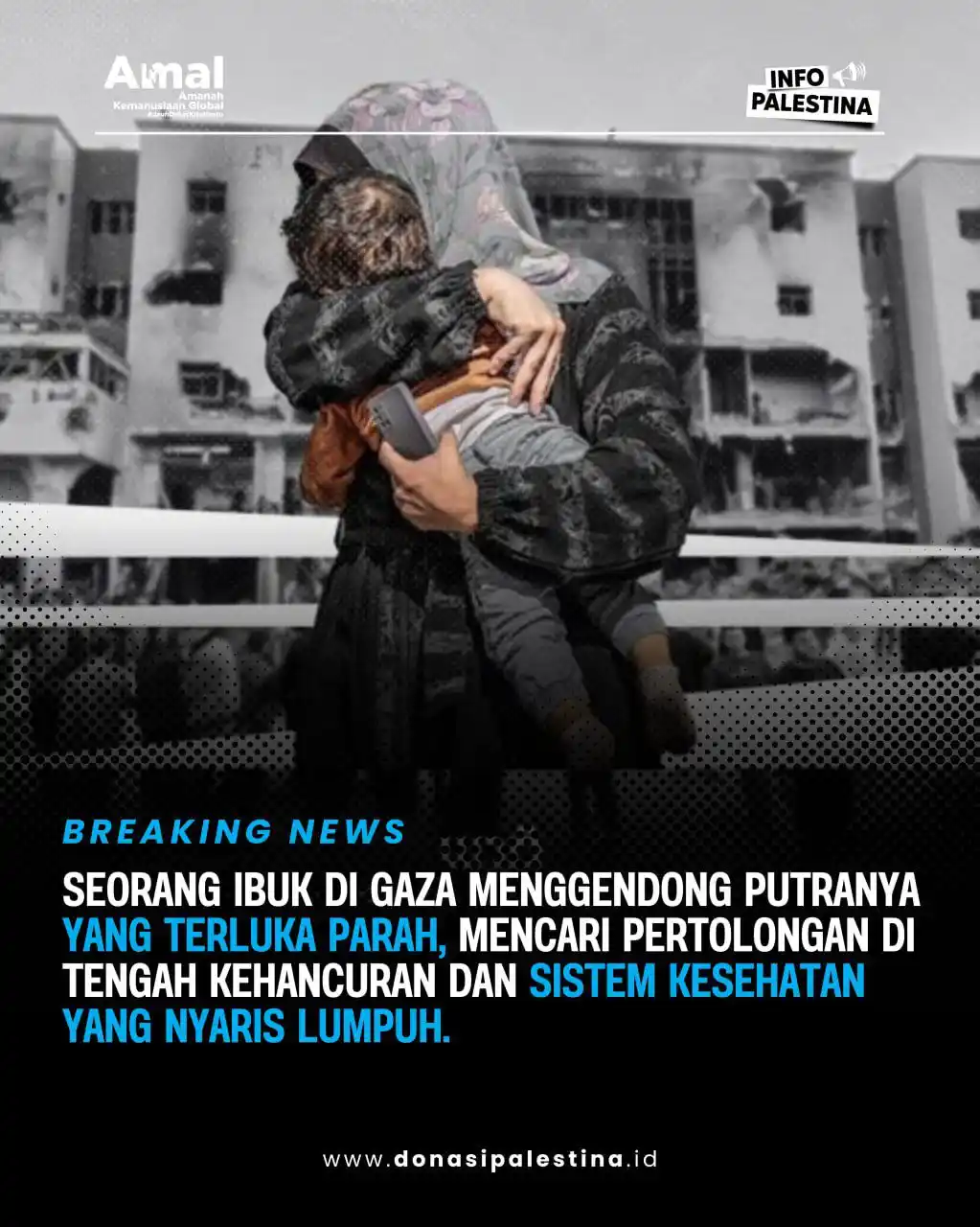 Image from Info Palestina dan Syam: Minggu lalu, anak saya, Khaled, terluka di bagian jarinya dan harus se...