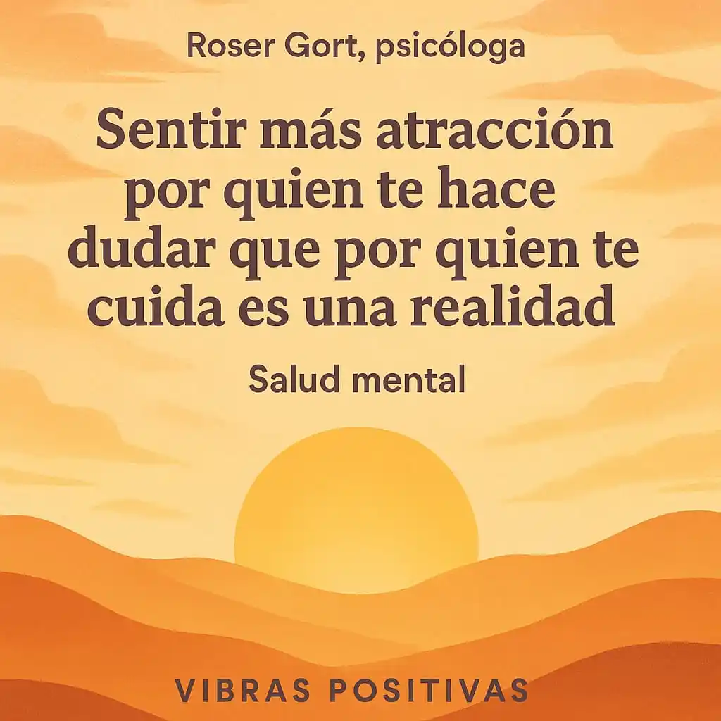 Image from VIBRAS POSITIVAS: 💔 ¿Por qué a veces preferimos el caos al cuidado?  La psicóloga Roser...