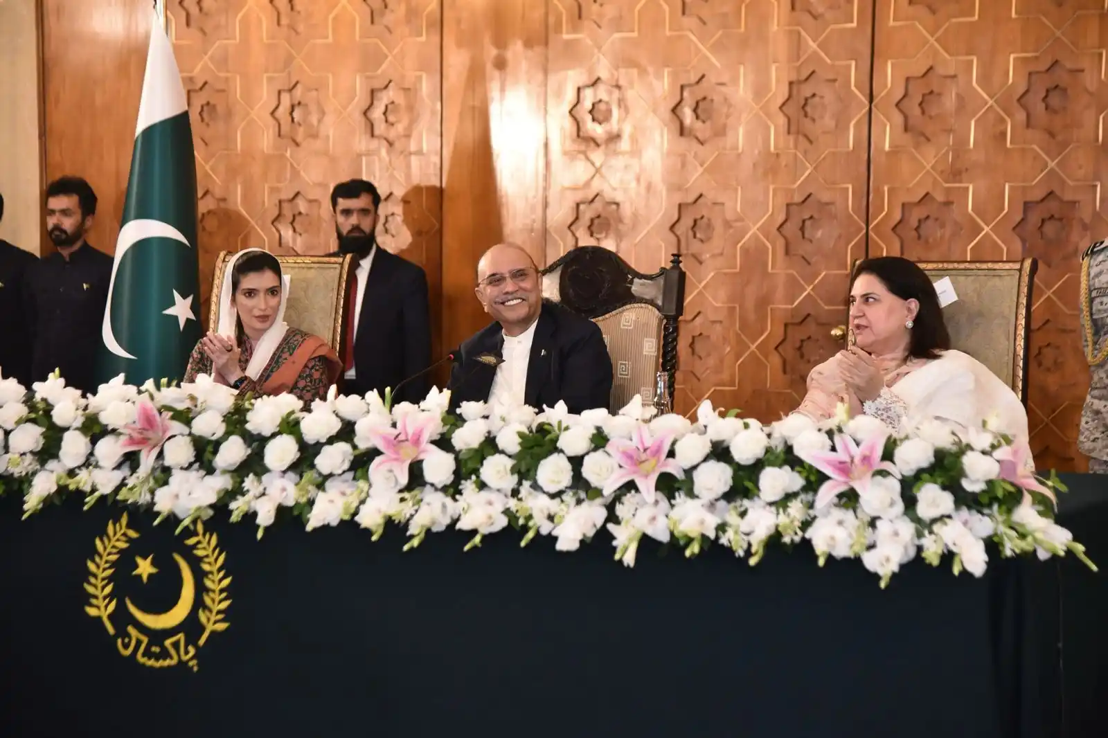 Image from Benazir Income Support Programme: President Asif Ali Zardari addressing the launch ceremony of the Benaz...