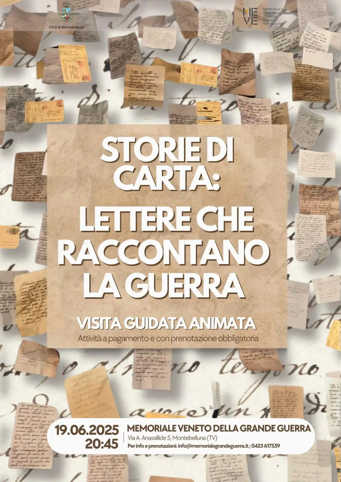 Image from Comune di Montebelluna: STORIE DI CARTA: LE LETTERE RACCONTANO LA GUERRA – VISITA GUIDATA ANIM...
