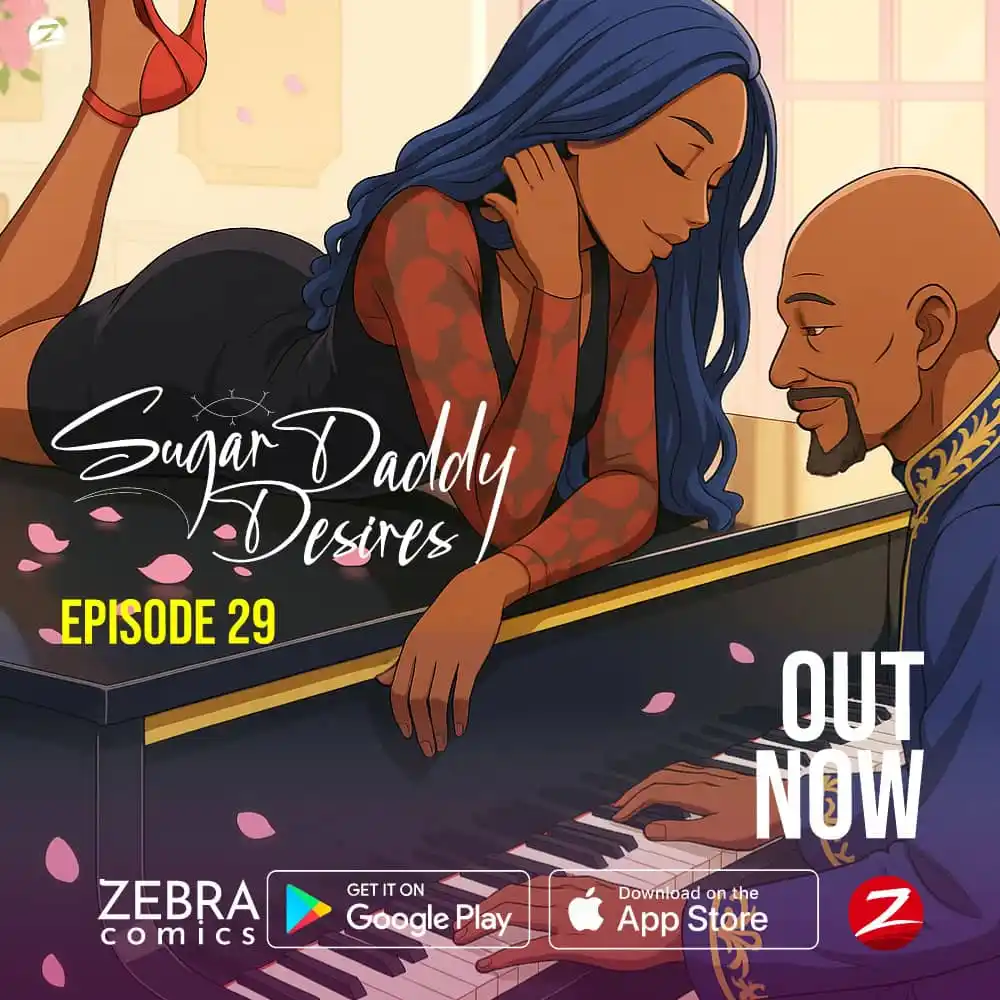 Image from Zebra Comics: SUGAR DADDY DESIRES - EPISODE 29 The bond between Mr Odugwu and Julie...