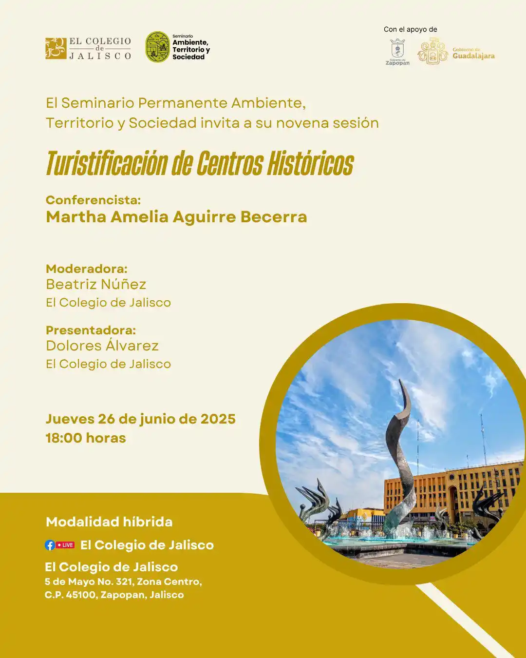 Image from El Colegio de Jalisco: Te esperamos en la próxima sesión del Seminario Permanente Ambiente, T...