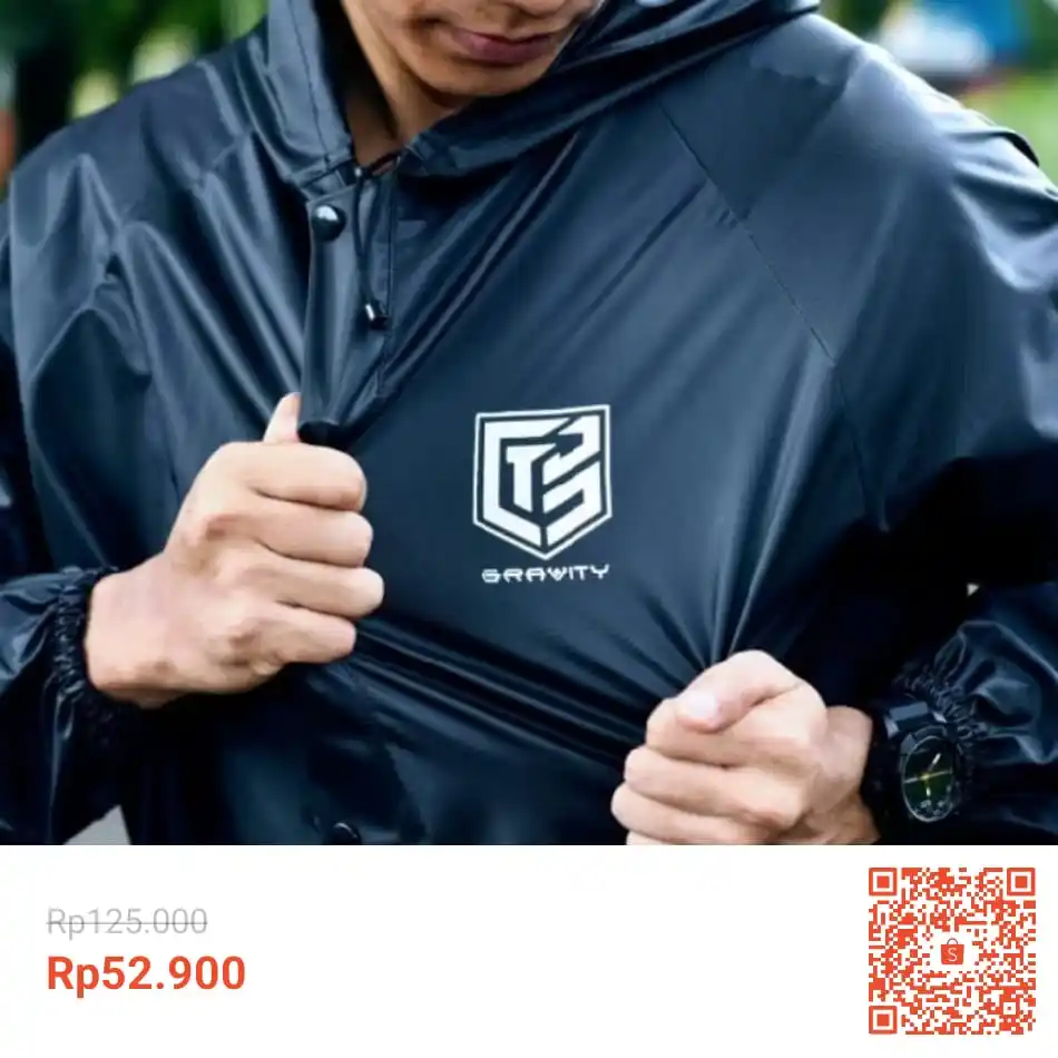 Image from INFO PROMO DISKON RACUN BELANJA | SHOPEE LAZADA TOKOPEDIA BLIBLI TIKTOK HIDDEN GEMS DAGET SHOPEE THR: Temukan Jas Hujan GRAVITY Pria Wanita Mantel Hujan Jas Ujan Dewasa Rai...