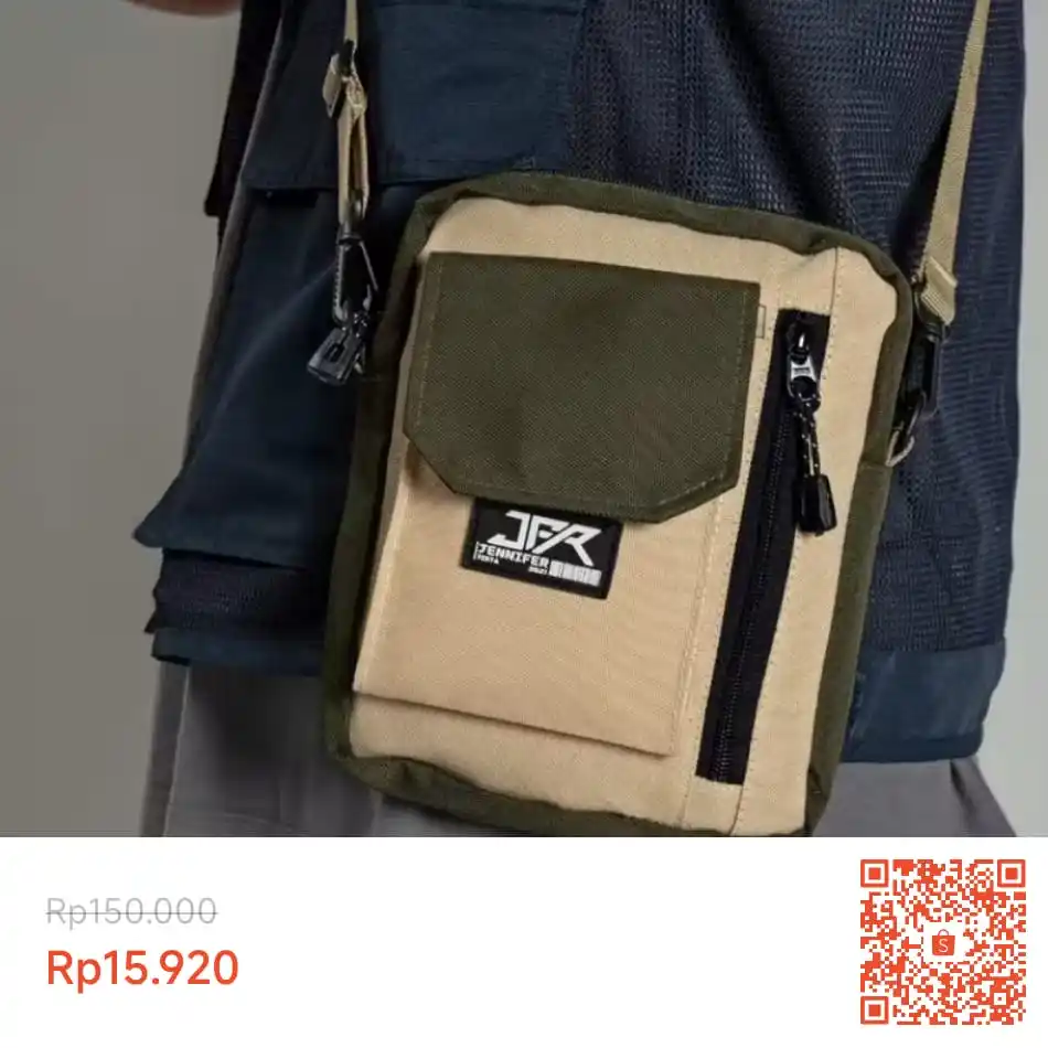 Image from INFO PROMO DISKON RACUN BELANJA | SHOPEE LAZADA TOKOPEDIA BLIBLI TIKTOK HIDDEN GEMS DAGET SHOPEE THR: Temukan JFR Oku Sling Bag - Tas Selempang Bahan Polyester JTA03 seharg...