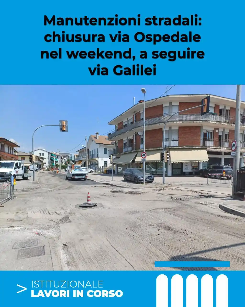 Image from Comune di Montebelluna: 🚧 Via Ospedale chiusa al traffico fino a lunedì 23 giugno per motivi ...