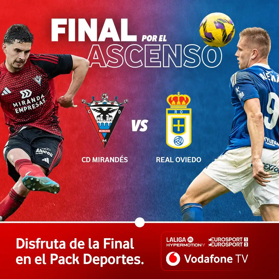 Image from Vodafone España: ¿Y si este año sí? No te pierdas la final por el ascenso de LaLigaHype...