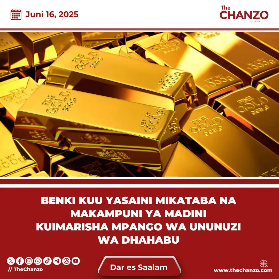 Image from TheChanzo: *Benki Kuu Yasaini Mikataba na Makampuni ya Madini Kuimarisha Mpango w...