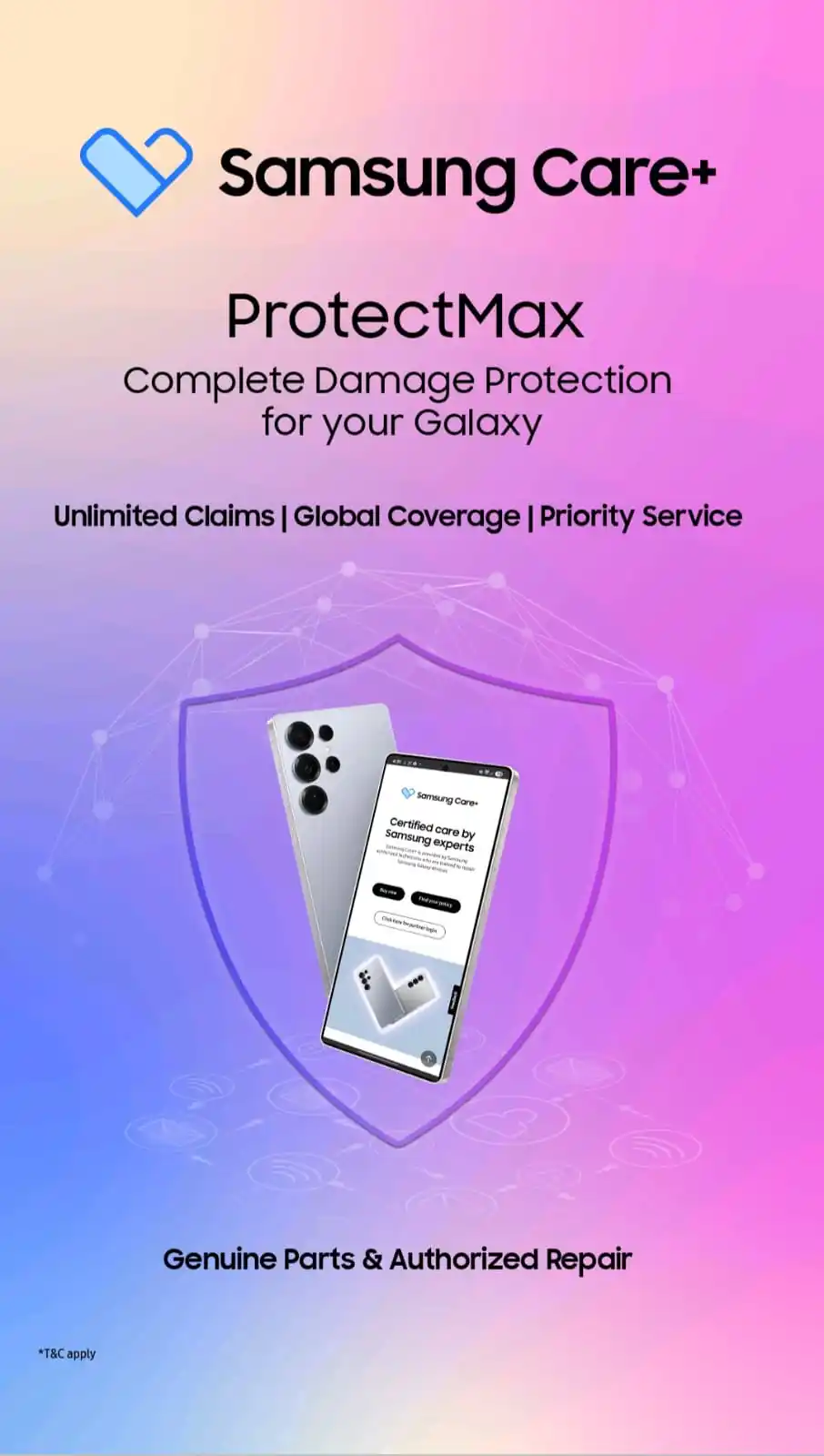 Image from Samsung Mobile: Branded Device Care plan from Samsung...