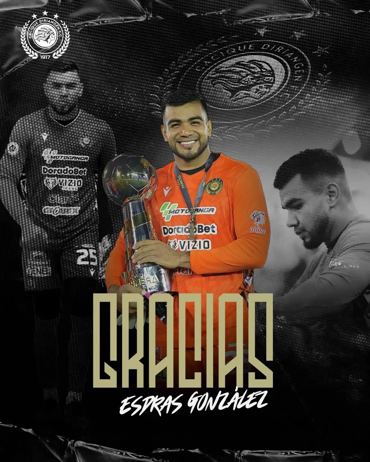 Image from Cacique Diriangén FC: 👉🏻 Cacique Diriangén FC comunica que el guardameta nicaragüense Esdr...