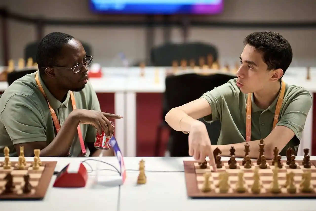 Image from African Chess Confederation-Confédération Africaine des Echecs: Caption this!🔥 📷 Rafal Oleksiewicz/FIDE *<a class="text-blue-500 h...