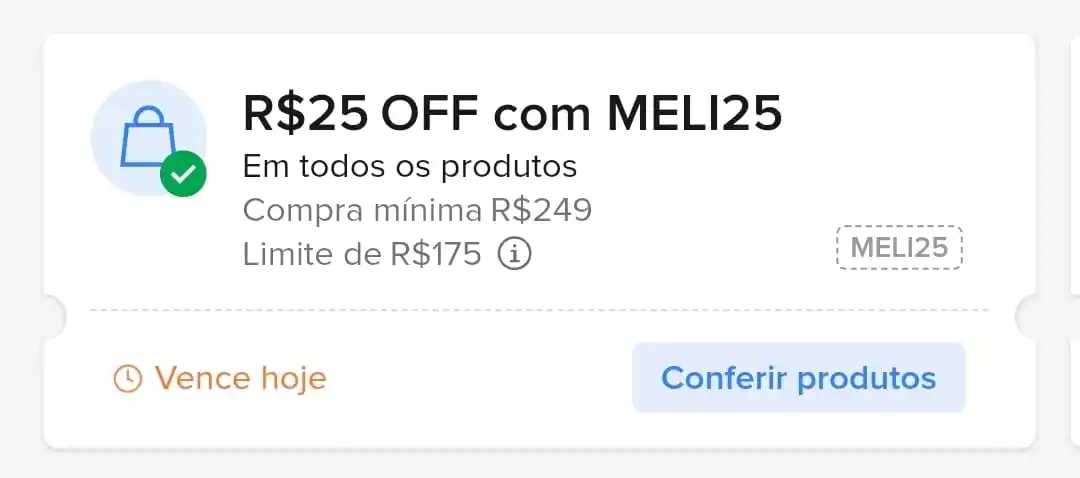 Image from V Promos ✨💚 Cupons : CUPOM MERCADO LIVRE 🟡  ➡️ R$25 off compras acima de R$249  🎟️ Cupom:...
