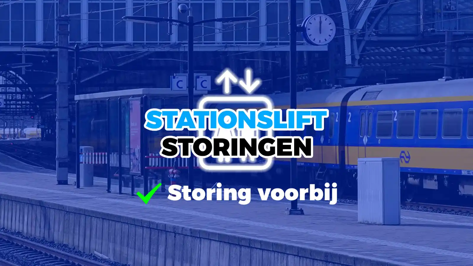 Image from Stationslift Storingen: De lift bij spoor 3-4 van station Utrecht Vaartsche Rijn is weer besch...