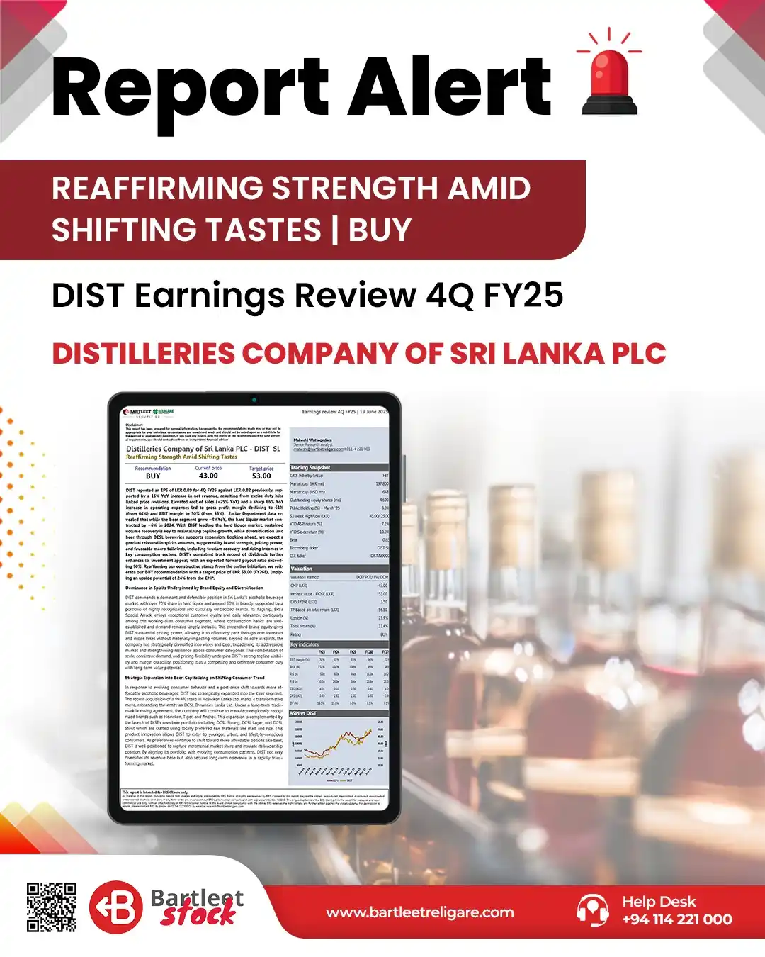 Image from Bartleet Stock (BRS): DIST Earnings Review | Bartleet Religare Securities – 19.06.2025  Reaf...