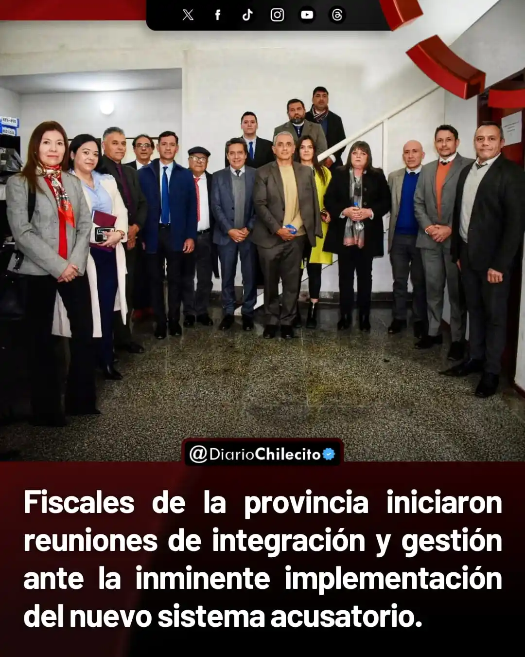 Image from Diario Chilecito: ● El fiscal general Javier Vallejos encabezó una reunión con todos los...